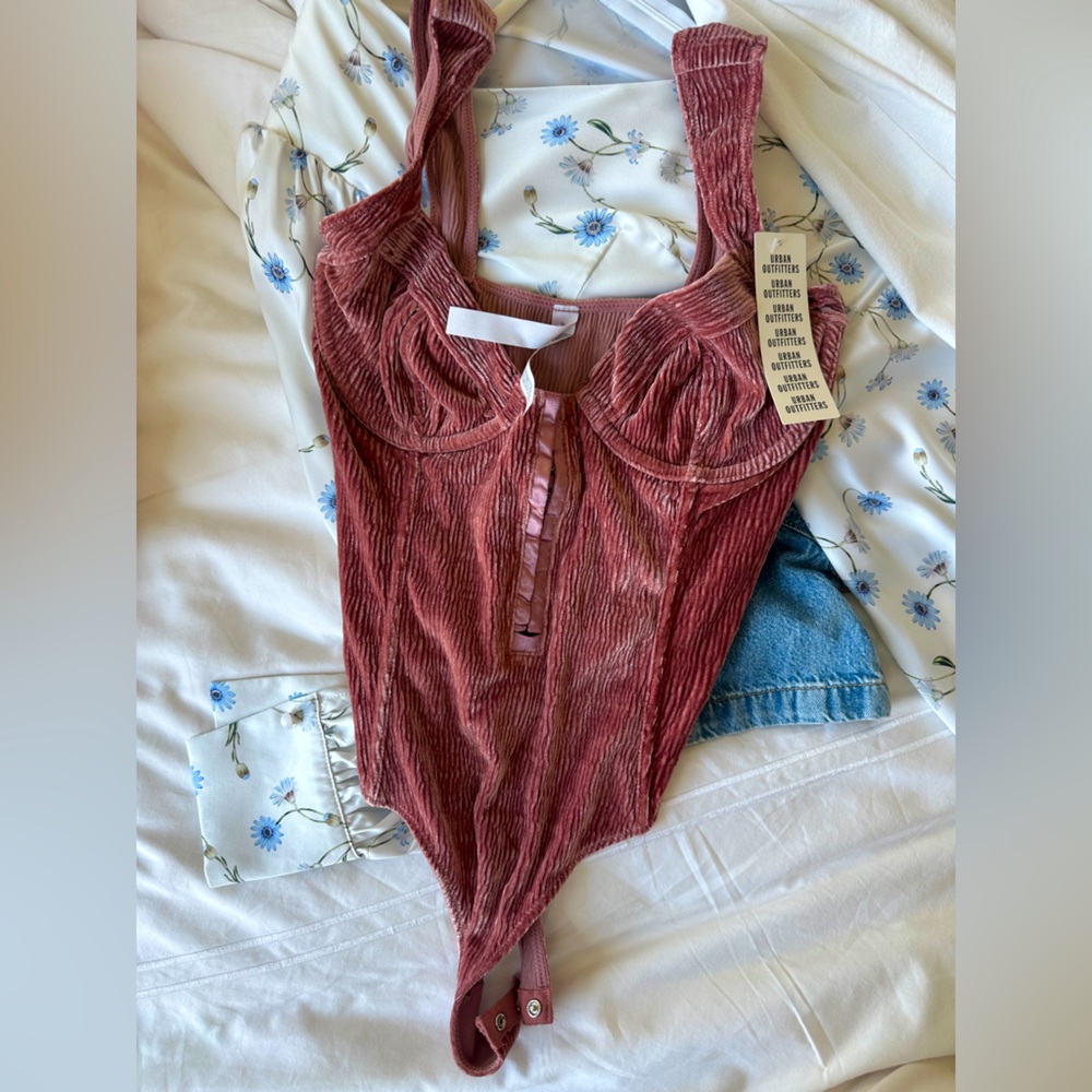 Velvet bodysuit NWT